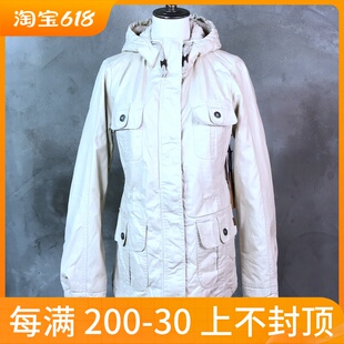 老万VANS范斯女子黑白色长款休闲运动加绒风衣外套VN000NZBAGN