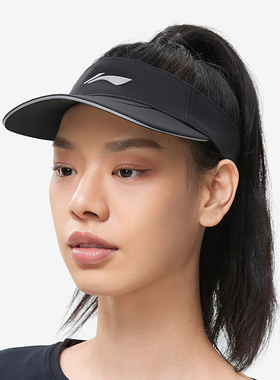 Lining/李宁正品跑步系列男女抗紫外线防晒反光运动空顶帽AMXT007