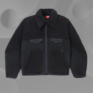 中国李宁秋冬新款 潮流发布走秀系列羊羔毛男子宽松外套AJDR429