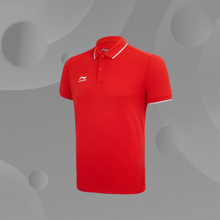 女子运动休闲健身翻领透气短袖 李宁正品 夏季 新款 APLS094 polo衫