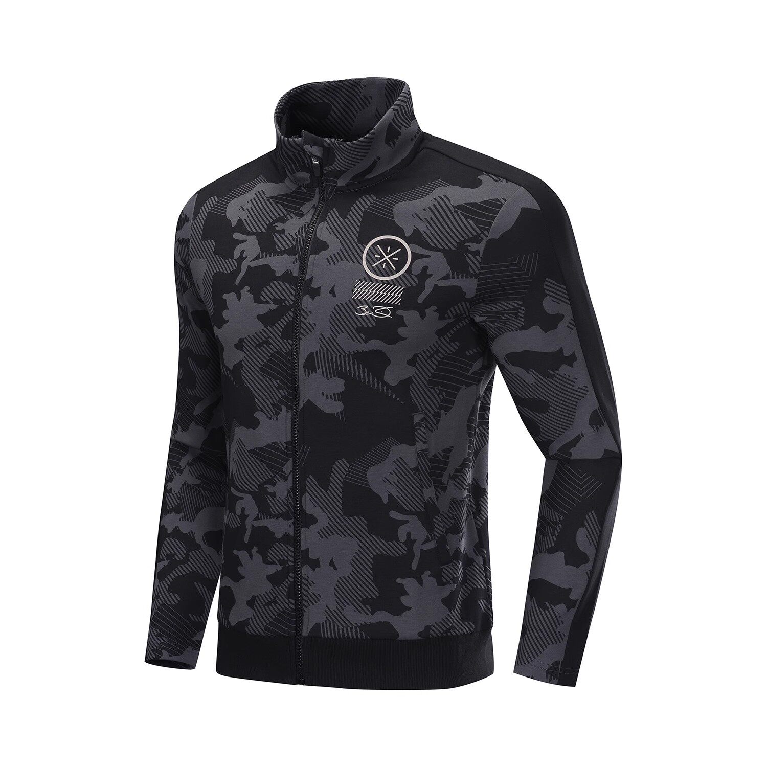 李宁卫衣男装秋季薄款韦德系列时尚开衫无帽运动外套AWDP441