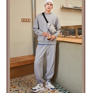 运动套装 情侣装 秋新款 卫衣束脚卫裤 AWER020 长袖 李宁男女同款