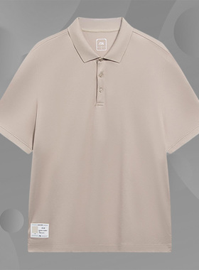 Lining/李宁正品中国色系列男子舒适运动翻领短袖POLO衫APLT019