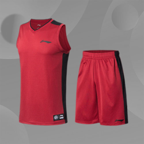 李宁正品套装男子球衣训练队服透气运动服专业比赛套装AATR041