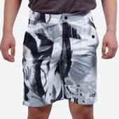 滑板系列男子运动短裤 李宁正品 新品 休闲运动 AKSR123 时尚