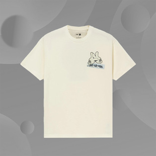 正品 OG_SLICK联名男子运动休闲宽松圆领短袖 T恤AHSS057 李宁x