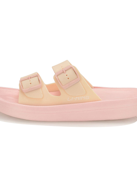 李宁女子夏季新款室内外运动防滑沙滩休闲凉拖鞋正品AGAP006