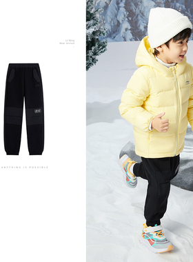 Lining/李宁正品男小大童新款户外系列束脚休闲运动长裤YYKS213