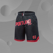 李宁篮球比赛裤 AAPQ057 男CJ麦科勒姆波特兰玫瑰之城透气运动短裤