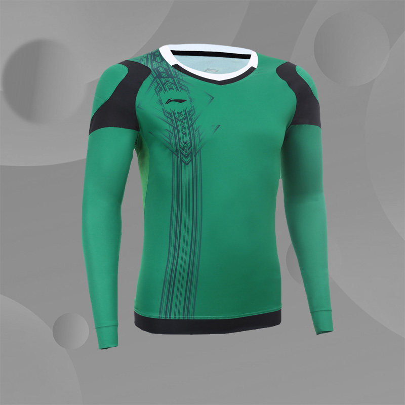 李宁足球守门员将服长袖衣外套防擦伤加厚球衣守门员套装AAYL185