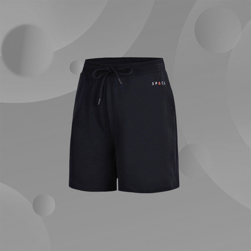 李宁短裤女款运动短裤运动透气简约卫裤跑步系列女短裤AKSN064