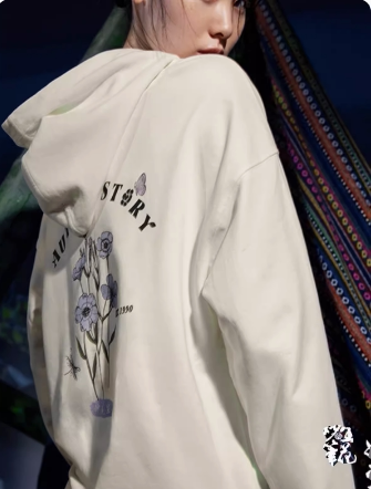 李宁正品妙笔生花系列套头卫衣