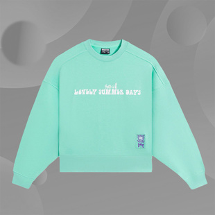 圆领套头衫 女子反伍BADFIVE运动休闲时尚 卫衣AWDS662 新款 李宁正品