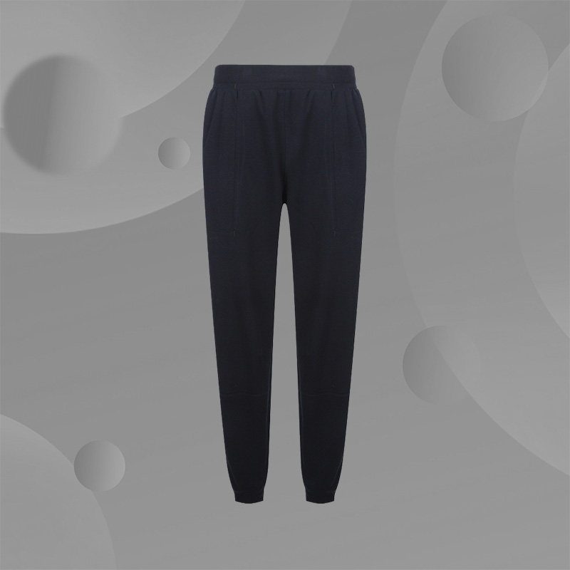 李宁Lining男子夏季新款时尚生活系列针织小脚运动长裤AKLS489-1