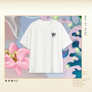 JCCHR艺术家联名系列魁星点斗男子短袖 T恤AHSUB27 韦德 李宁正品