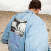 夏季 Lining 李宁正品 男子xOG_SLICK联名宽松潮流牛仔外套AJDT543