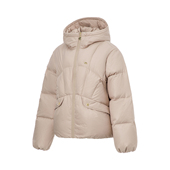 Lining 女子火锅羽绒系列纯色保暖运动羽绒服AYMT110 李宁正品