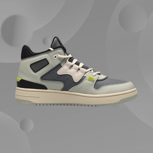 进击休闲板鞋 新款 经典 时尚 AGBQ111 李宁休闲鞋 中帮运动鞋 男鞋