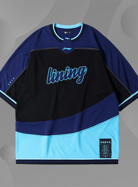 LNG 李宁联名短袖T恤男新款夏季潮流情侣体恤女同款LTSQ005