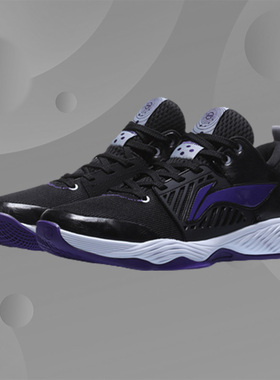 李宁篮球鞋男鞋新款暗影减震防滑耐磨轻质男子中帮运动鞋ABCP017