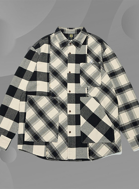 Lining/李宁正品日进斗金男子时尚宽松运动休闲衬衫外套ASHT001