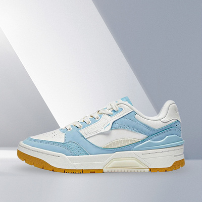 Lining/李宁正品RSR 101女子耐磨轻量高回弹复古篮球板鞋ABCS088