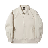 男子新款 秋季 纯色休闲翻领运动夹克外套AFDT613 李宁正品 Lining