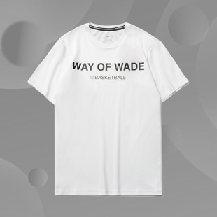 上衣纯棉短袖 文化衫 T恤AHSR229 韦德系列男子短袖 年夏李宁正品