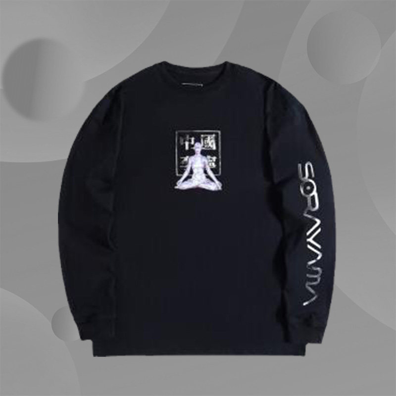 中国李宁正品男款长袖T恤新品空山基联名长袖文化衫AHSQ959