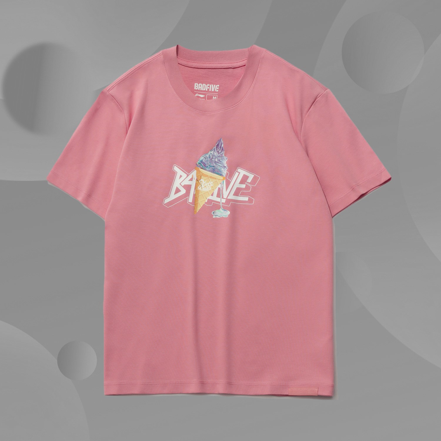 李宁夏新品女BADFIVE篮球系列休闲运动服宽松短袖T恤AHSR128