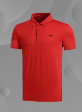 李宁男女团购短袖衫运动T恤高考师生励志加油大红色衫APLL201