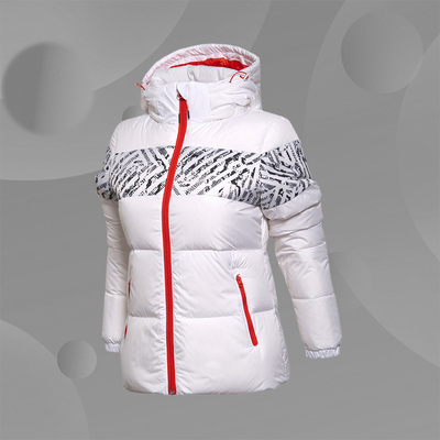 李宁羽绒服运动休闲训练系列冬季新款女保暖舒适短羽绒服AYML012