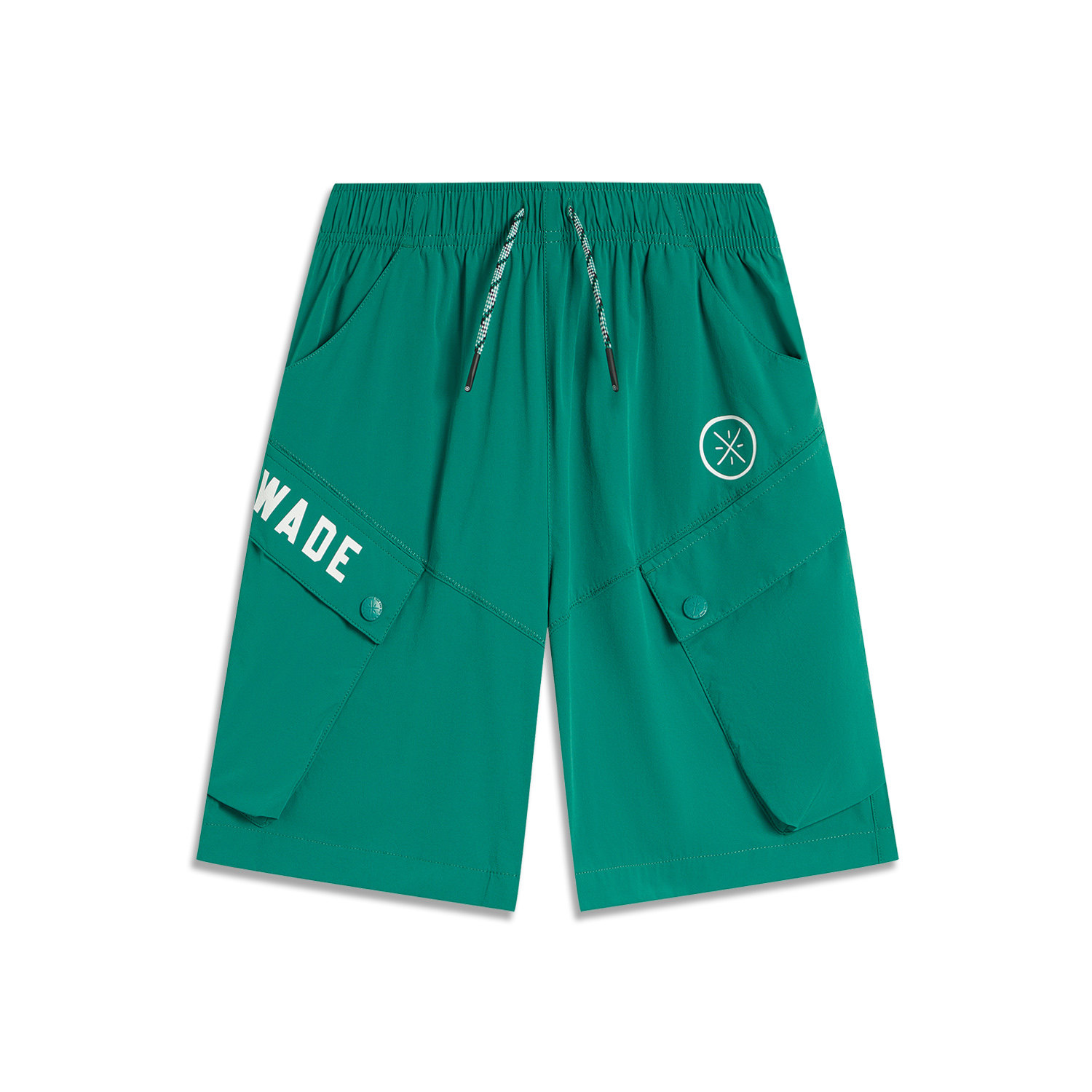 李宁正品韦德系列男大童梭织舒适透气宽松篮球运动短裤YKSU061