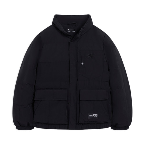 Lining/李宁男子纯色立领羽绒服