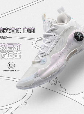 Lining/李宁正品新款韦德之道10男子减震回弹耐磨篮球鞋 ABAS083