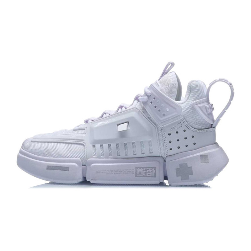 中国李宁女鞋秋新款悟道复古低帮老爹篮球运动休闲鞋AGBQ122