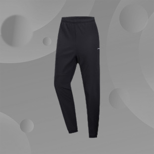 李宁正品新款训练跑步卫裤男子梭织加绒休闲舒适运动长裤AYKN383