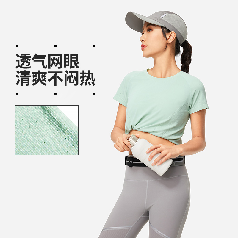 李宁正品女子修身短袖T恤