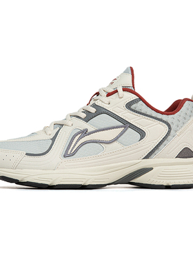 李宁正品新款秋季男子休闲运动鞋时尚复古低帮舒适跑步鞋ARLR015