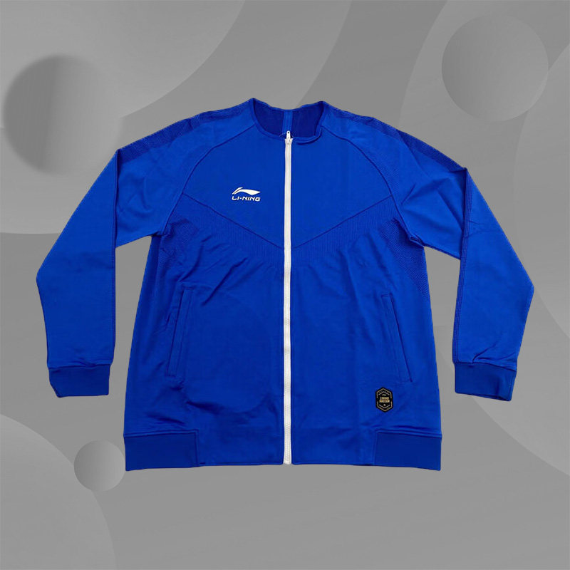 Lining/李宁正品足球运动开衫外套立领训练比赛热身服男子AWDR485