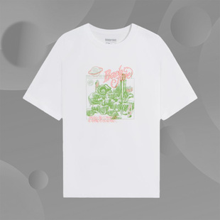 T恤AHSS745 反伍草木皆兵运动休闲男子舒适圆领短袖 李宁正品 新款