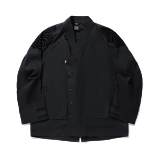 李宁正品 简约舒适宽松休闲外套AFDU245 x成龙联名功夫系列男子经典