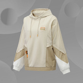 联名系列宽松套头连帽衫 新款 运动卫衣女子春季 李宁正品