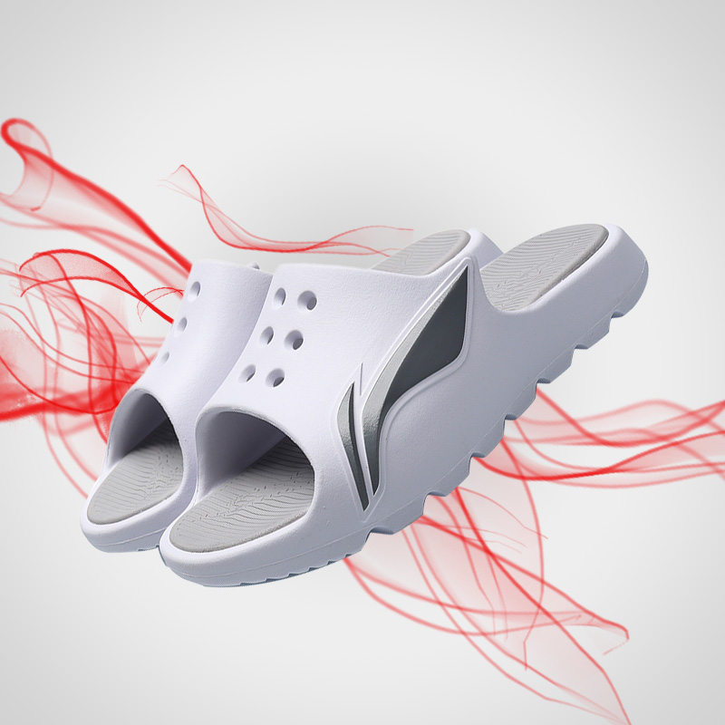 李宁大logo拖鞋女新款夏季可沾水洗澡鞋子外穿运动鞋ABTR006