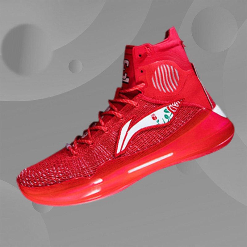 李宁驭帅13代42四雷湖人高帮男子缓震耐磨专业比赛篮球鞋abap065