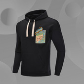 日进斗金时尚 新款 连帽套头休闲运动卫衣AWDQ135 春季 李宁男装