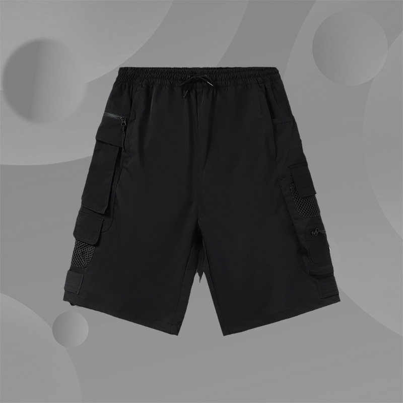 李宁正品新品反伍BADFIVE篮球系列男子宽松休闲短裤AKSR343