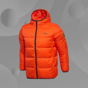 李宁短款羽绒服男冬季篮球训练系列运动保暖修身型外套AYML023