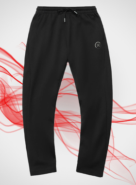 李宁正品卫裤男士韦德裤子新款蓝色男装平口针织运动长裤AKLR045