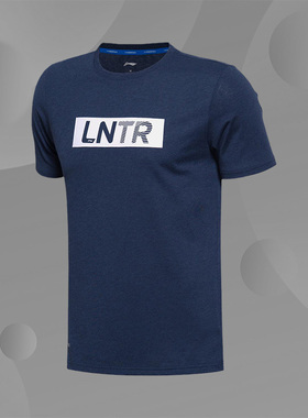 李宁运动短袖T恤男夏季新款吸汗透气舒适圆领针织运动衫AHSM175